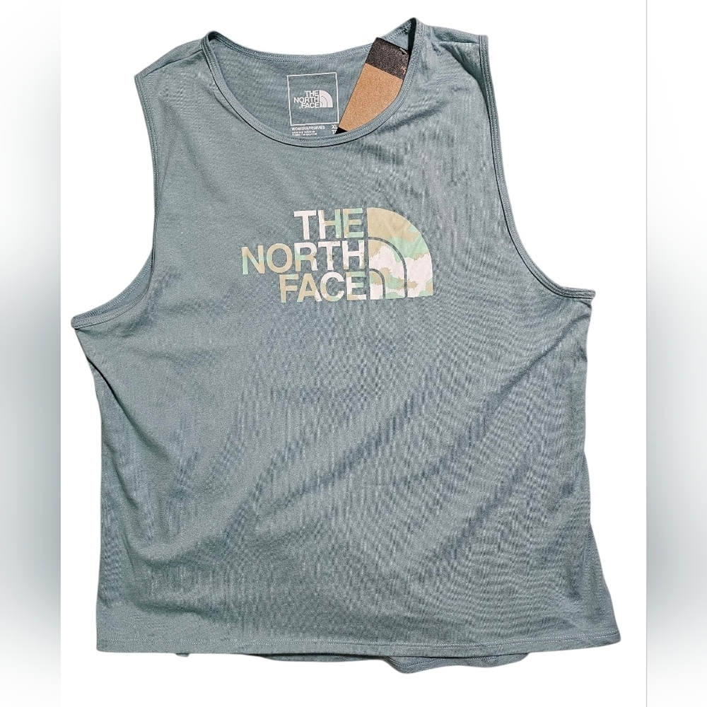 The North Face Women Blue Camo Tank XL